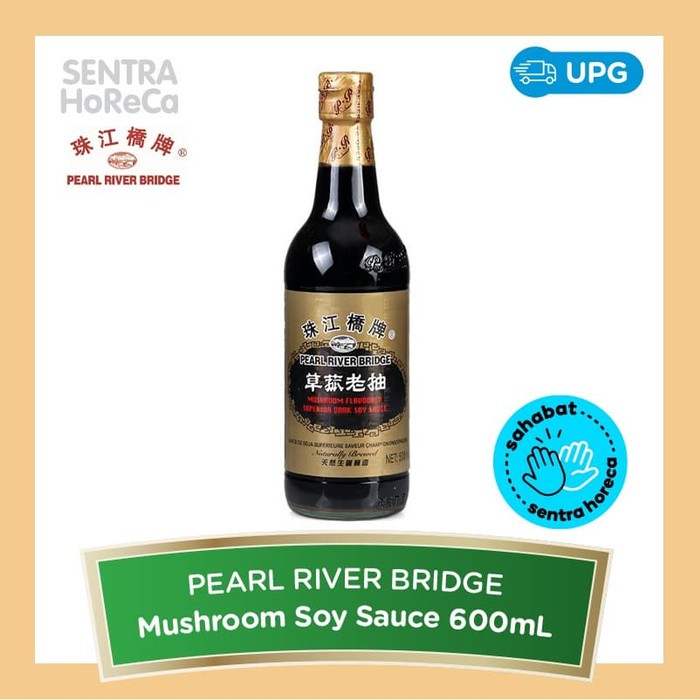 

Kecap Rasa Jamur Pearl River Bridge Mushroom Soy Sauce Lao Chou 600ml