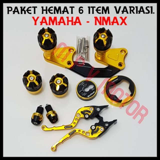 PAKET HEMAT-JALU KNALPOT/JALU AS JUMBO/HANDLE REM/JALU BANDUL STANG-6 ITEM VARIASI YAMAHA/NMAX