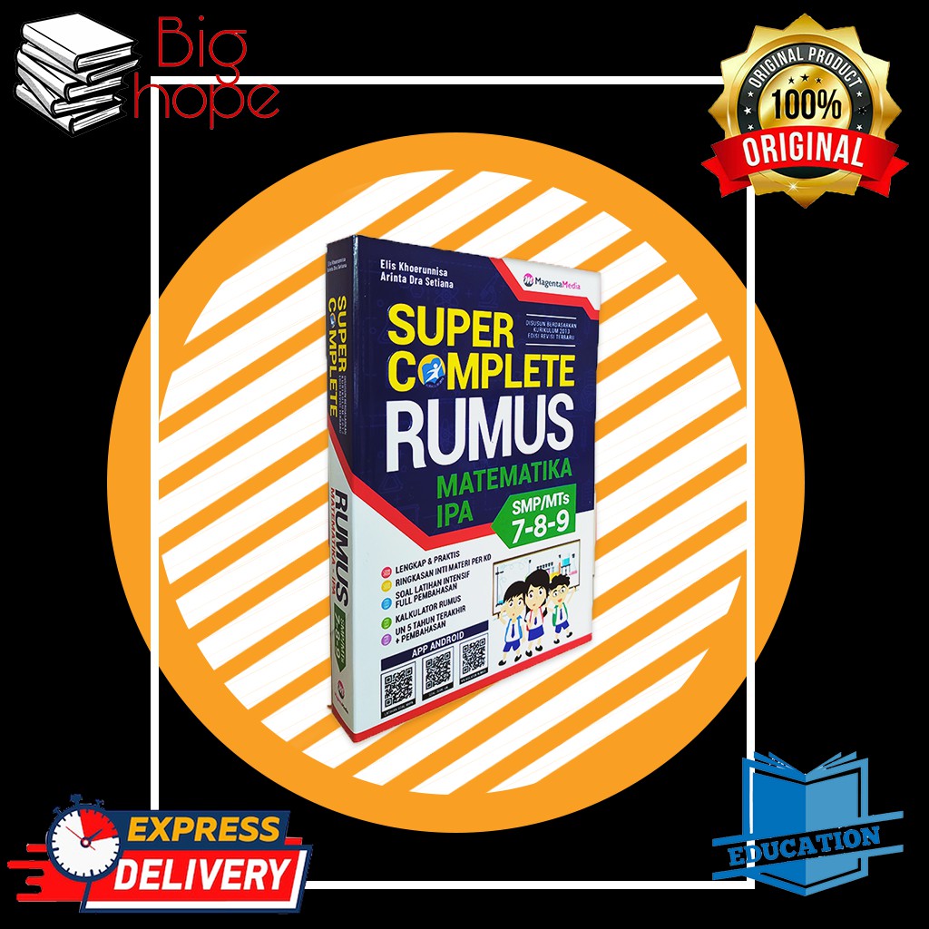 Buku Rumus & Pelajaran Smp : Super Complete Matematika Ipa Smp Kelas 789