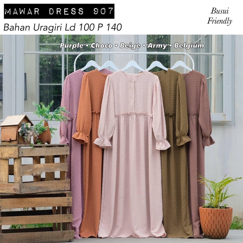 MAWAR DRESS / DRESS RAYA / DRESS SIMPLE / DRESS KONDANGAN