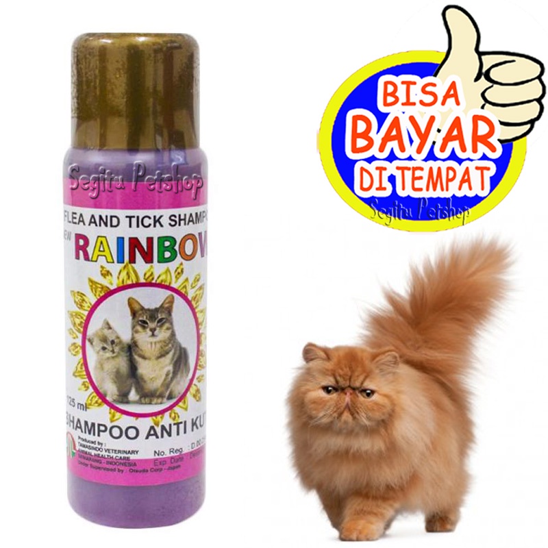 SAMPO ANTI KUTU KUCING SHAMPOO TUNGAU PARASIT RAINBOW 125 ML