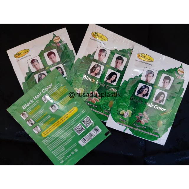 BSY Premium Black Hair Color 135Y Premium Penghitam Pewarna Semir Rambut Alami