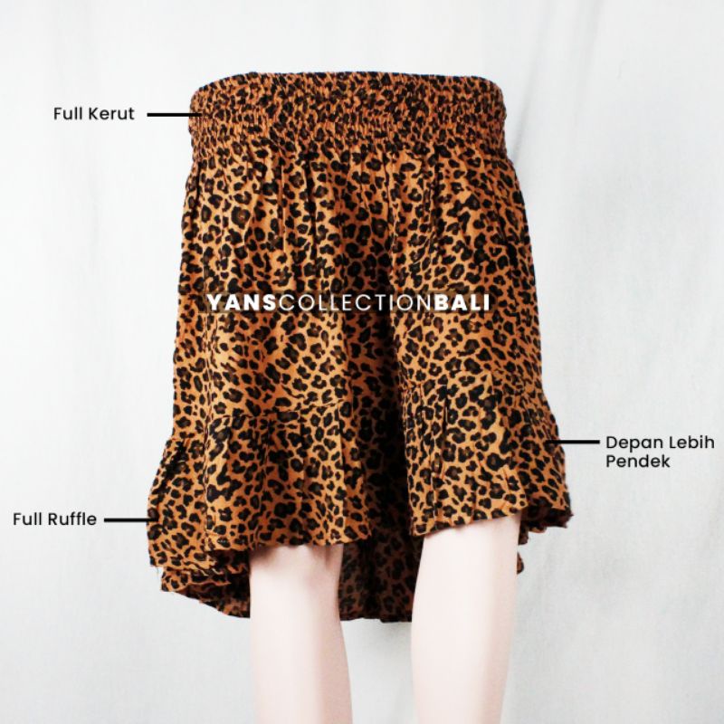 Rok Serong Ruffle Motif Kerut BALI