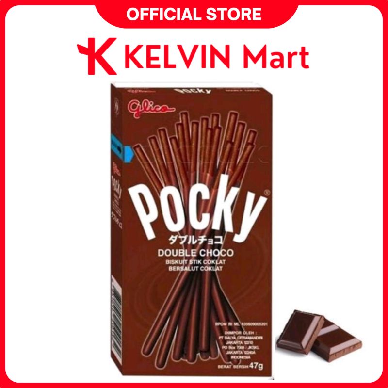 

Glico Biscuit Pocky Double Choco pck 47g | KELVIN Mart