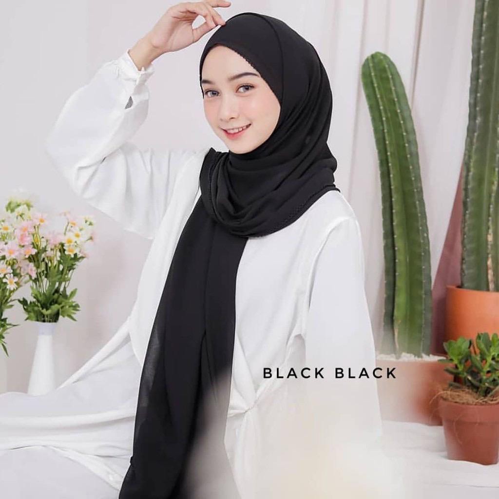 PASHMINA DIAMOND PICOT - kerudung murah / bergo murah / bergo jumbo / jilbab instan / khimar murah