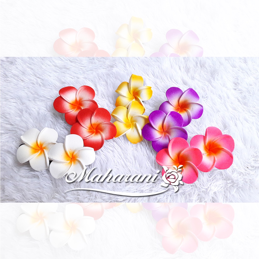 Jepit Jepun Dobel / semanggi sanggul bali / semanggi bunga palsu / hiasan rambut tulip / semanggi ba