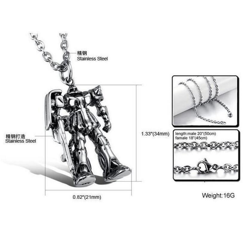 Transformers Necklace Robot Men's Titanium Steel Necklace