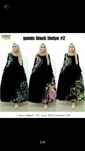 Pilih Warna Turis Gamis Kaos Pelangi Tiedye Batik Payung Jumbo Syari Batik Adem