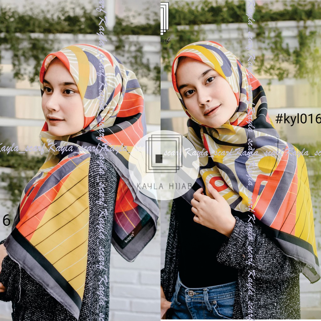 Hijab Segi Empat Deenay KW Kayla Motif K 016