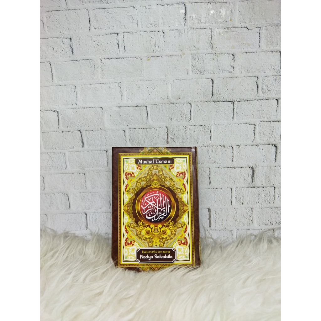

Al Quran Rasm Usmani Custom Nama Depan Belakang Ukuran A6 (Kecil)