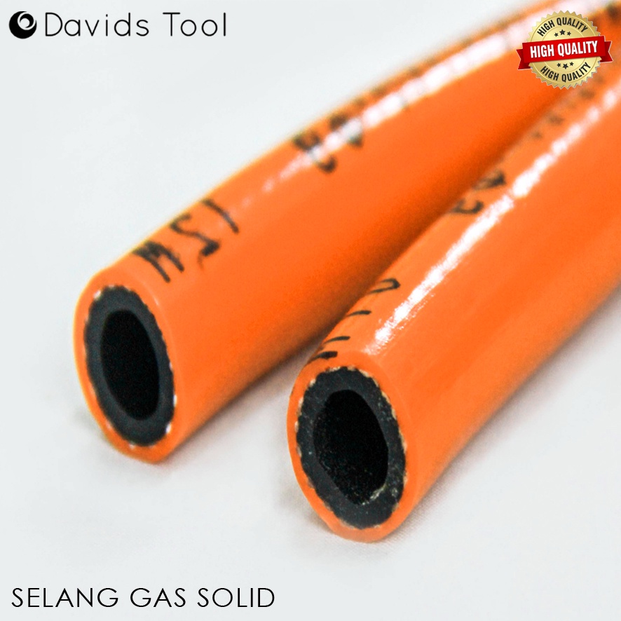 Selang Kompor Gas Lpg 5 Lapis Solid Meteran Oranye SNI