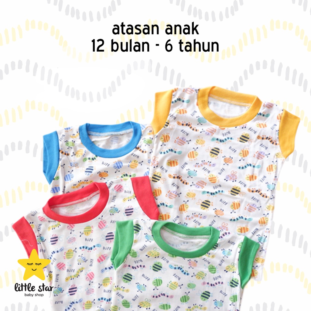3 PCS Y Lin Baju Kaos Atasan Anak Cewek Cowok
