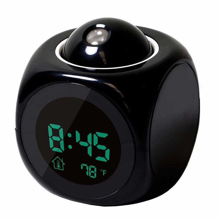 Jam Alarm Projection LCD Digital Clock Voice Thermometer -DA45