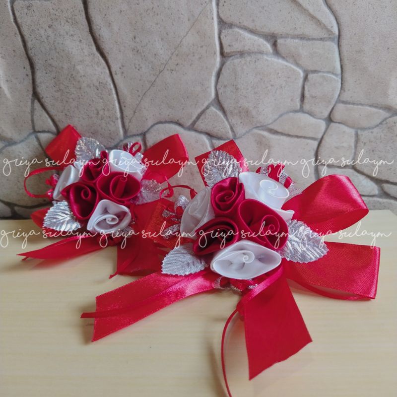 

Bunga Lotus Merah Hiasan Mahar Seserahan Parcel