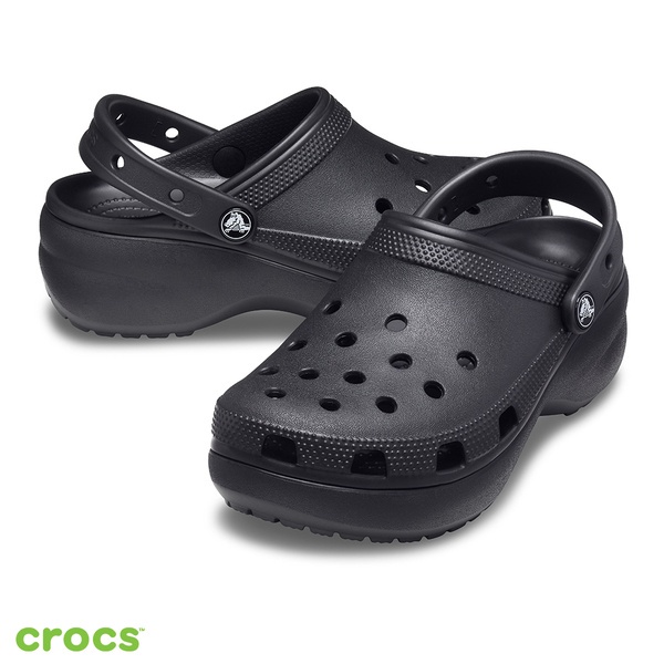 Sandal Crocs Classic Platform Clog / Fashion Wanita  / Sandal Karet / Sandal Anti Air / Sandal Wanita 206750-001