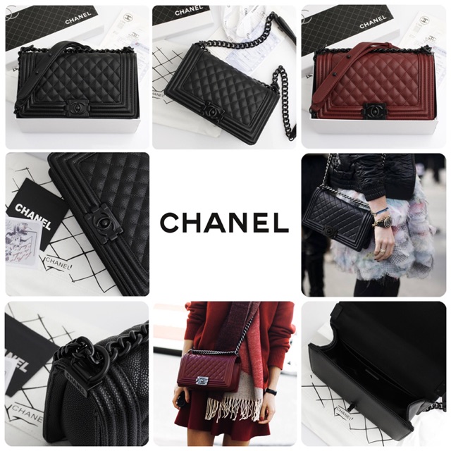 Chanel Boy Classic Caviar So Black 9006