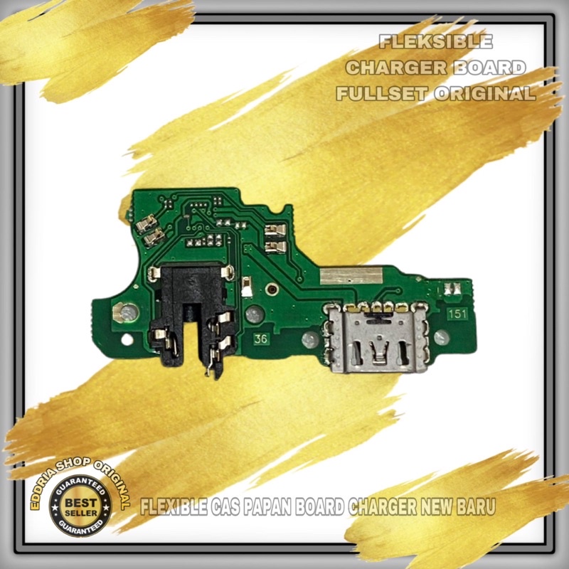 FLEKSIBELCONEKTOR BOARD PAPAN CHARGER CAS OPPO A15 2020 A35 2021 MIC HF FULLSET ORI