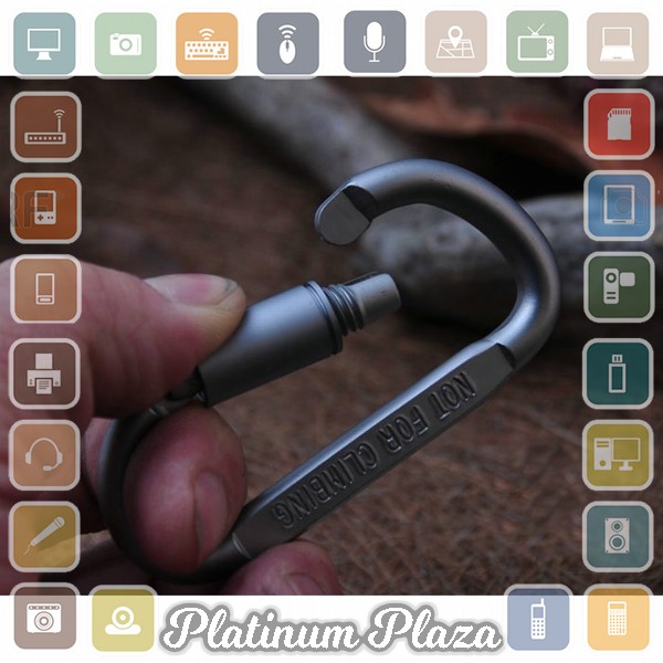 LIXADA Quickdraw Carabiner Gantungan Tas Aluminium - AT7600 - Silver`6AH2SE-