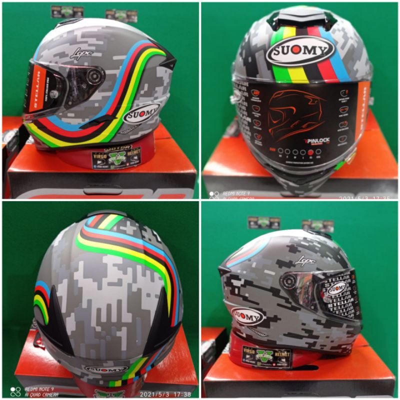 SUOMY HELM MOTIF STELLAR RAINBOW ORIGINAL SUOMY TERMURAH