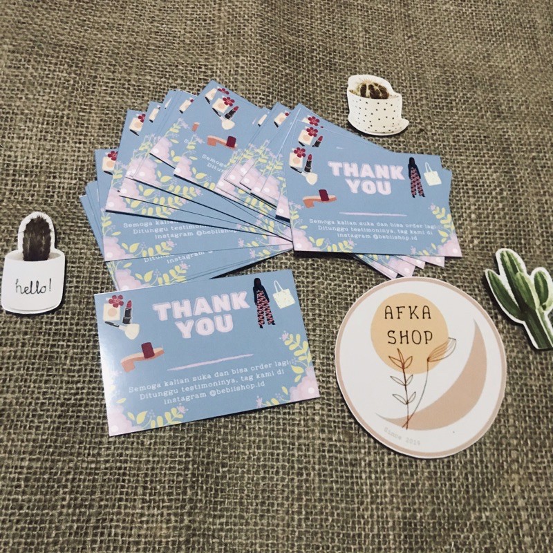 

THANK YOU CARD BUAT OLSHOP