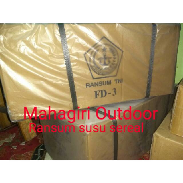 Karton Ransum TNI Susu sereal FD-3 FD3 FD 3 susu tentara
