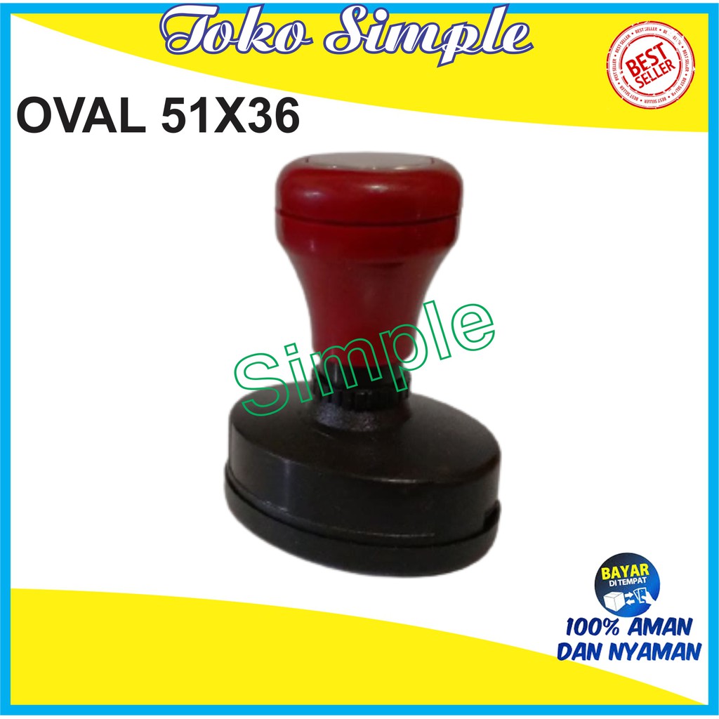 

Gagang Stempel Flash Oval 51 Stempel Warna Ukuran 51x36