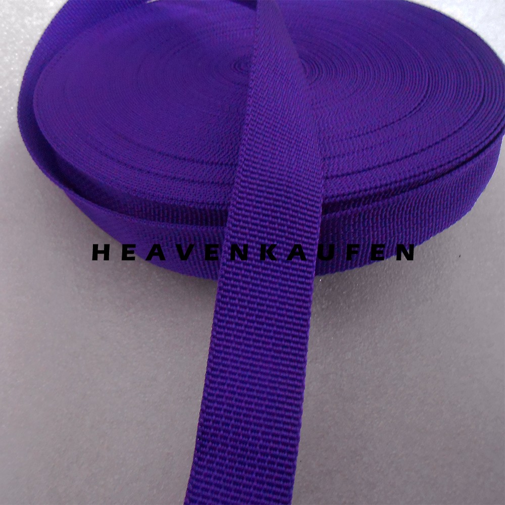 Webbing Tas Lebar 2,5 cm Warna Ungu Harga Per Meter