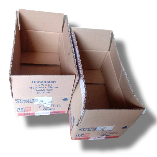 

Kardus Bekas untuk tambahan packing / ukuran sedang / kardus Tebal / 1 pcs