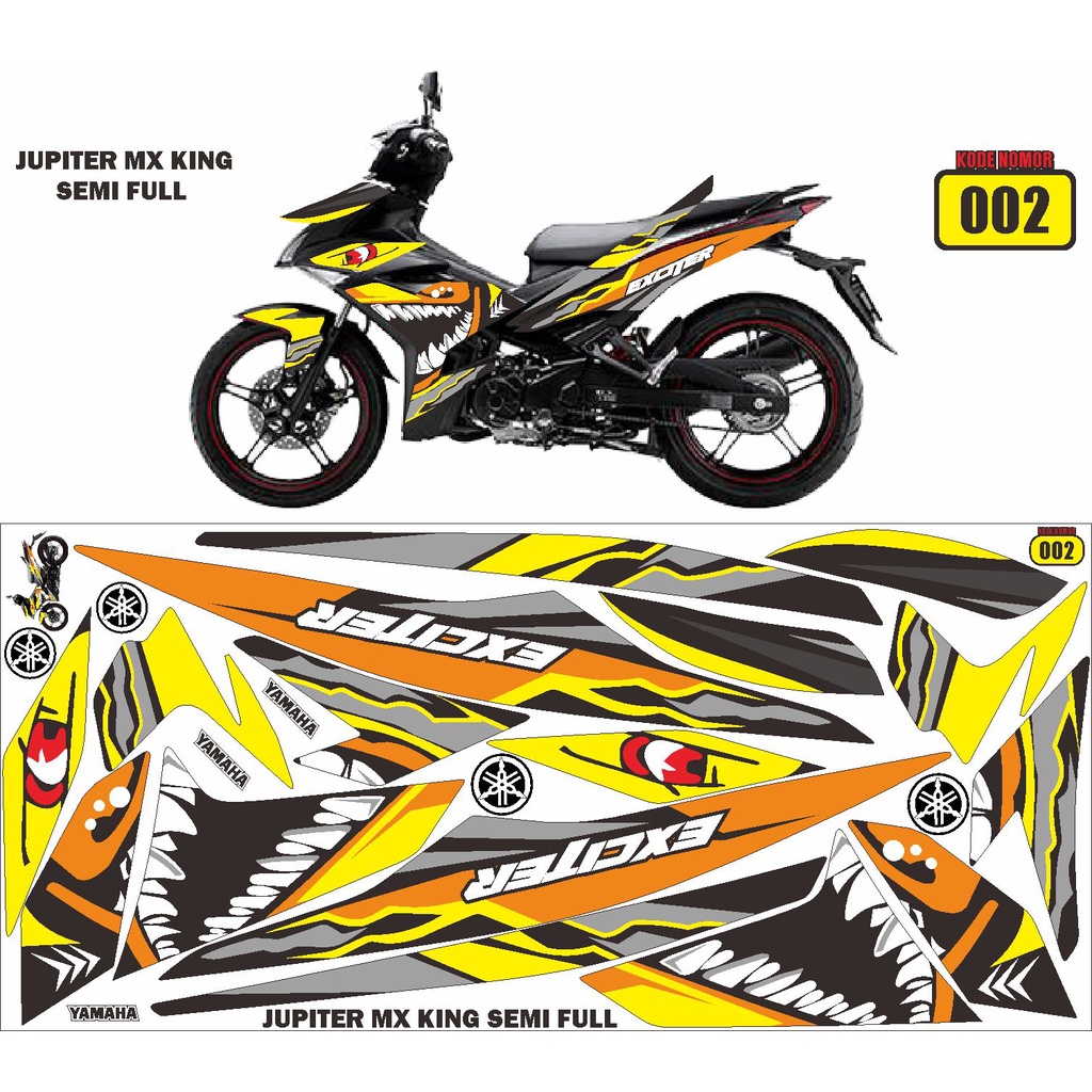 Decal jupiter mx king thailad / striping exciter / decal exciter 150