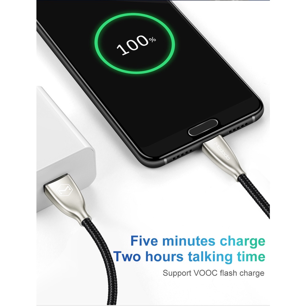 Mcdodo Kabel Data Micro USB Fast Charging 4A VOOC OPPO QC 3.0