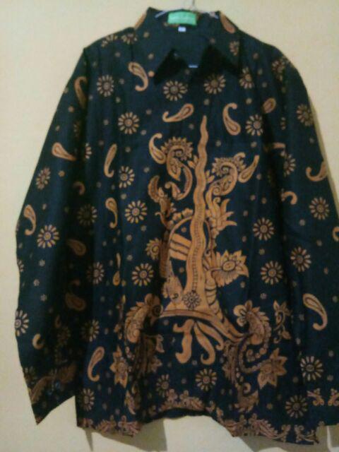Keris Emas Kemeja Batik Pria Full Furing Katun Primisima Batik Solo Batik Pria Eksklusif Modern