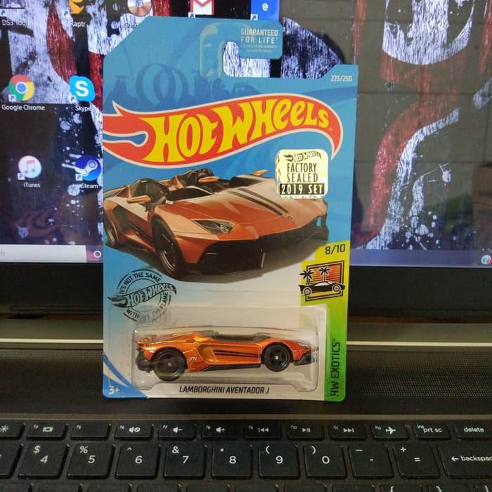 hotwheels Lamborghini Aventador J super treasure hunt factory sealed bagus/murah/berkualitas