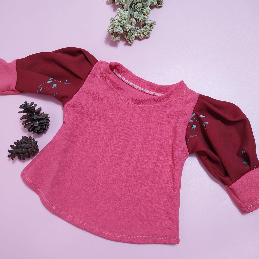 ATASAN BALON BIASA- Atasan / Setelan Baju Anak Perempuan