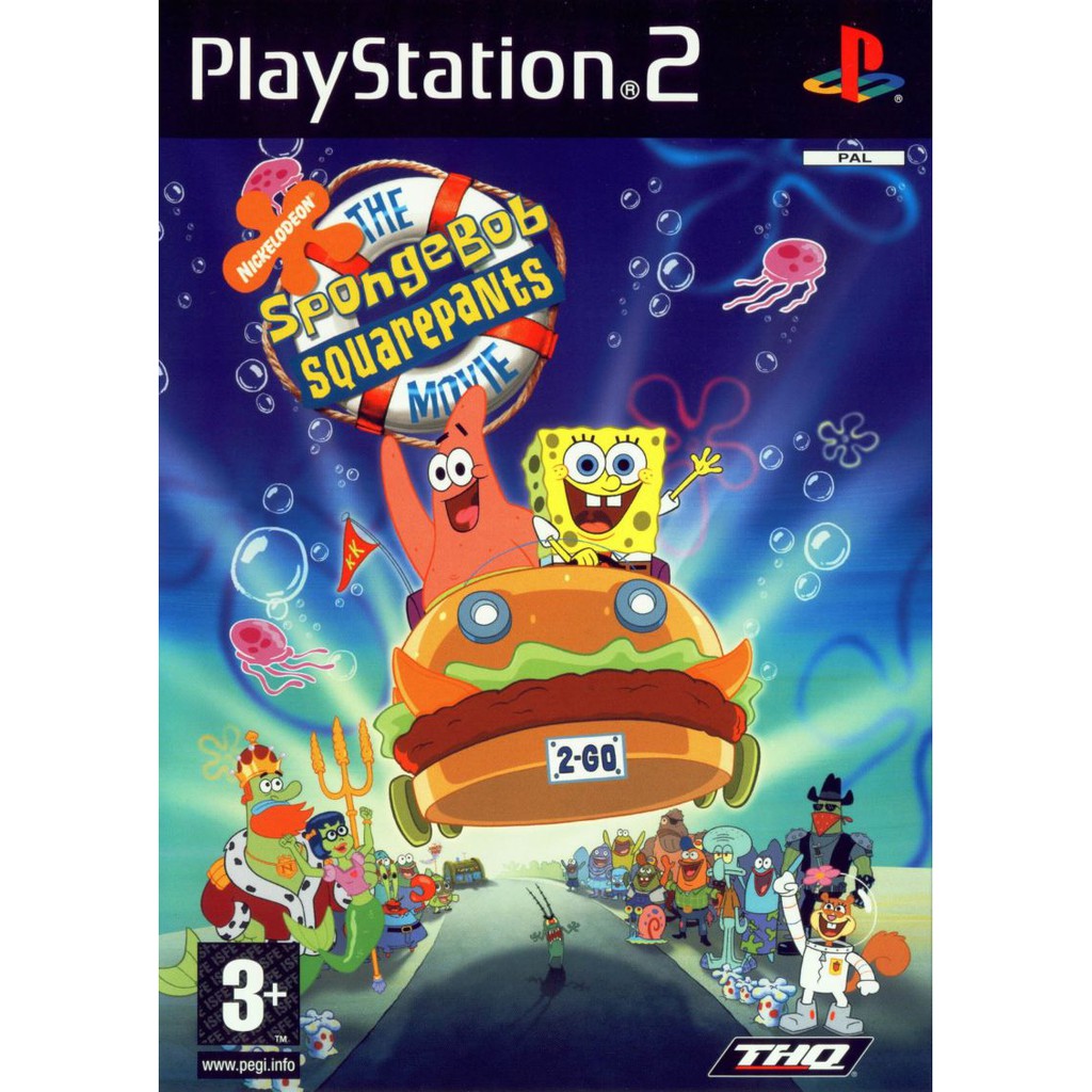 DVD Kaset Game PS2 Spongebob Squarepants The Movie