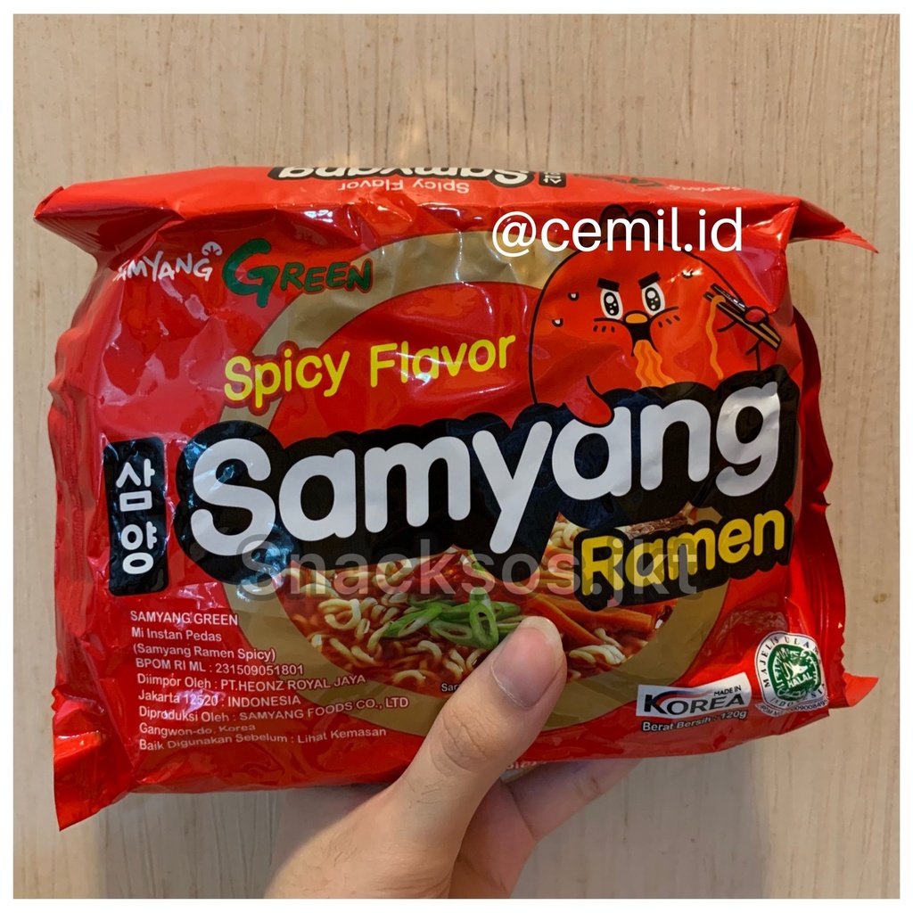 

SAMYANG Green Spicy Ramen Flavor - Mie Korea Pedas HALAL MUI IMPORT READY STOCK BPOM