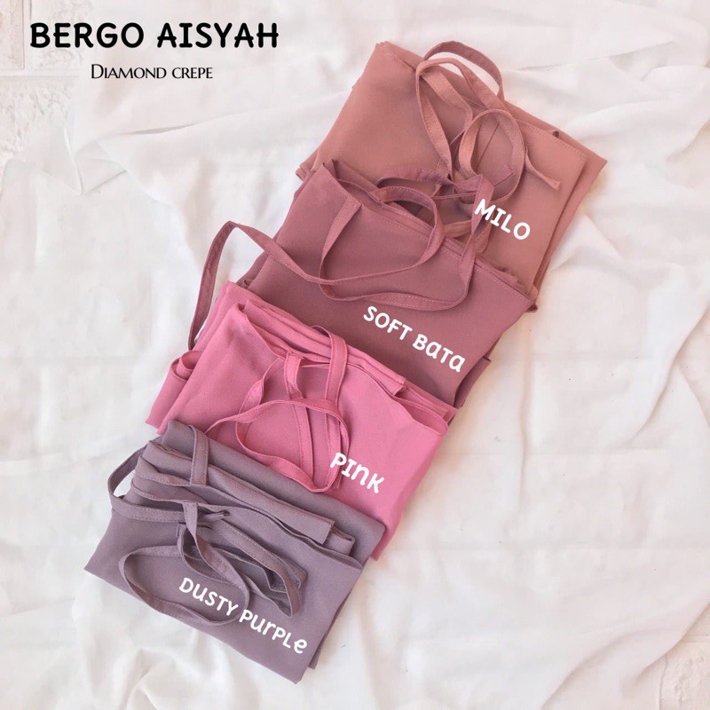 [BISA COD] INSTAN NON PED SIMPLE TALI DIAMOND CREPE / BERGO MARYAM / INSTAN SHAFA / BERGO AISYAH