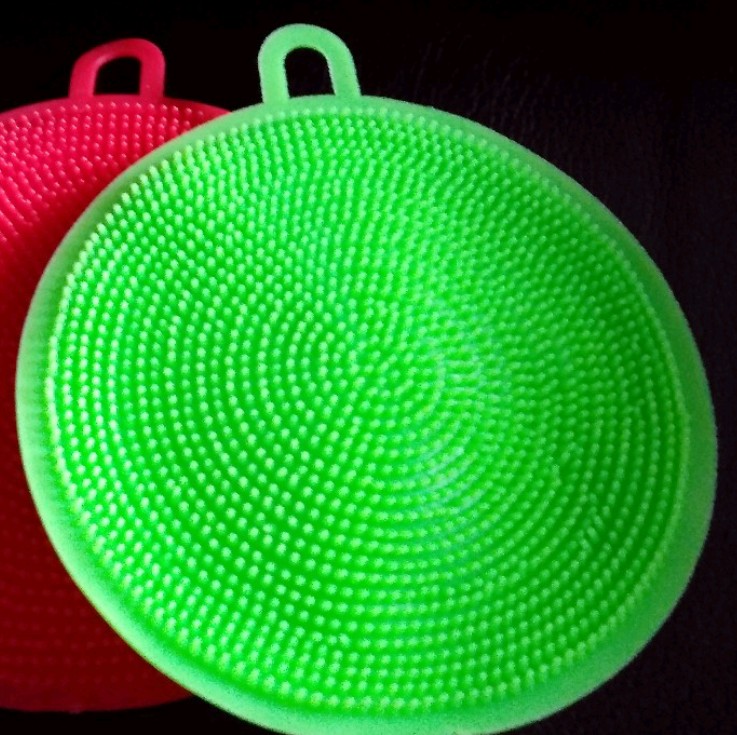Spons Cuci Piring Anti Bakteri Silicone Silikon Karet