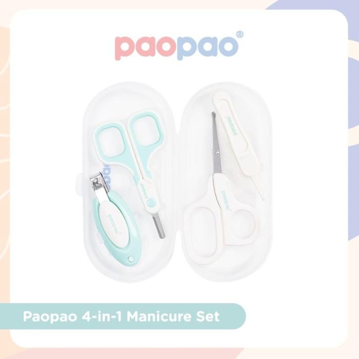 ( NEW! ) Paopao 4 In 1 Premium Manicure From baby newborn 0+ / gunting kuku bayi/ manicure baby