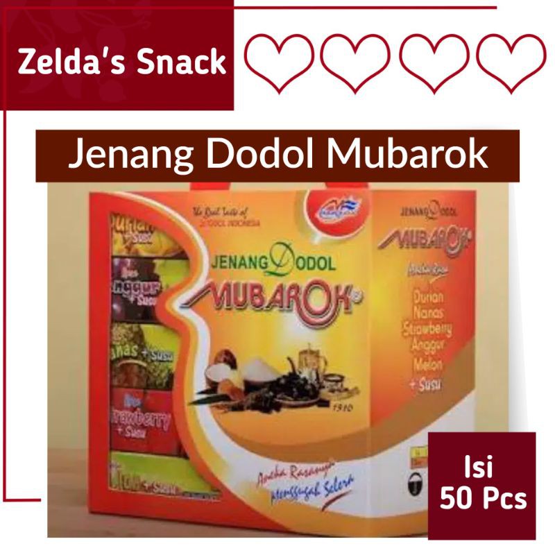 

Jenang Dodol Mubarok Aneka Rasa isi 50 pcs