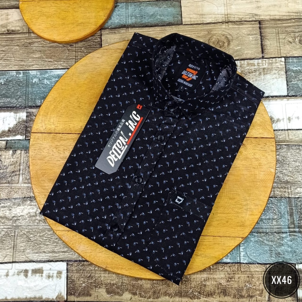 Kemeja Pria Lengan Pendek Model Slimfit - Kemeja Kasual Pria (149CK)