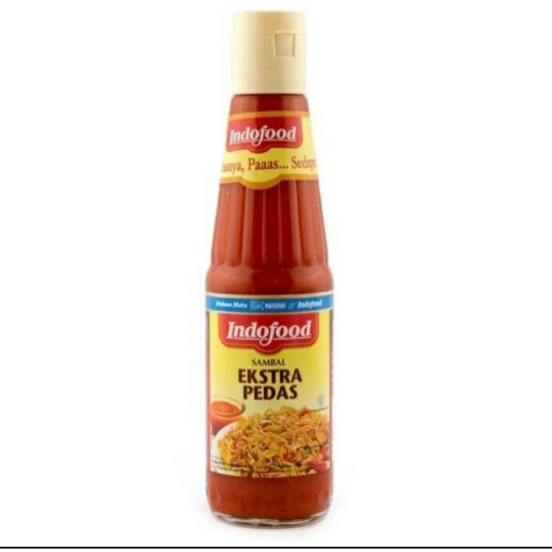 

Saos Sambal Indofood Ekstra Pedas 335ml Botol Kaca
