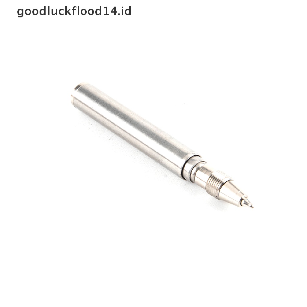 [OOID] Portable Telescoping Tool Pen Metal Key Ring Stainless Steel Keychain Gift ID