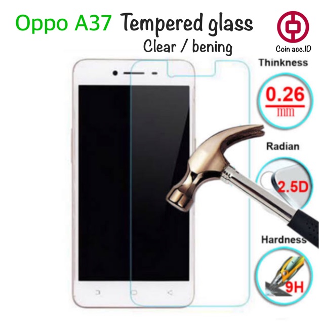 Tempered glass OPPO A37 - anti gores kaca oppo a37f neo 9