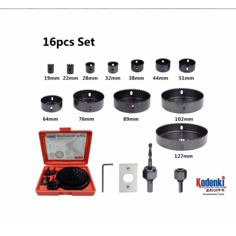 hole Saw set 16pcs H&amp;L