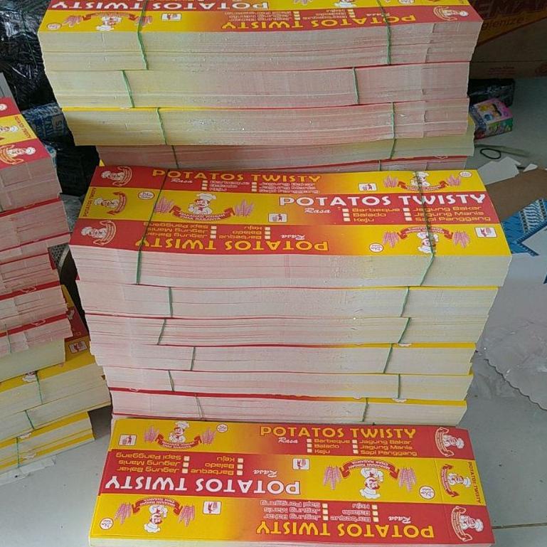 

V-UGE} ✔} KEMASAN KENTANG ULIR | KENTANG TORNADO | KENTANG SPIRAL | ISI 100 | KOTAK KENTANG | KENTANG GORENG | PEMBUNGKUS KENTANG