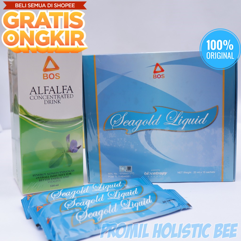Seagold Liquid Dan Alfalfa Paket Promil Herbal Bee 100 Asli Original Diskon Harga Termurah 2021 Shopee Indonesia