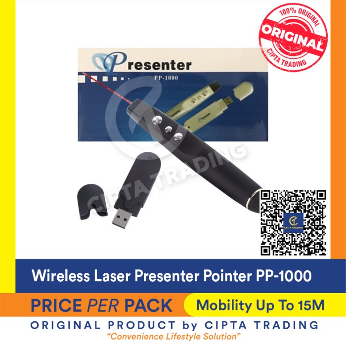 

Limited Wireless Laser Presenter/Pointer Pp1000