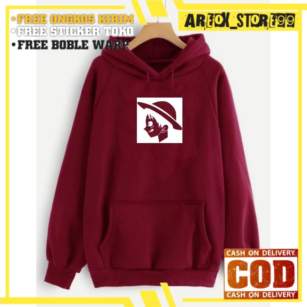 Sweater Pria Deas Off White Beludru Panas Musim Gugur Berkerudung Dingin Remaja Memakai Versi Korea