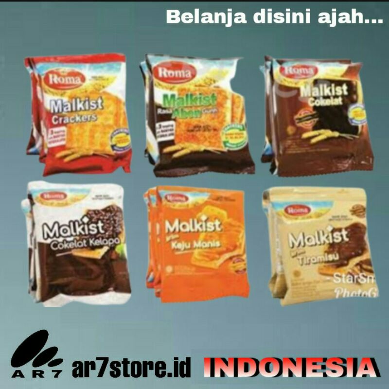 

MALKIST ROMA biskuit renceng isi 10 pcs