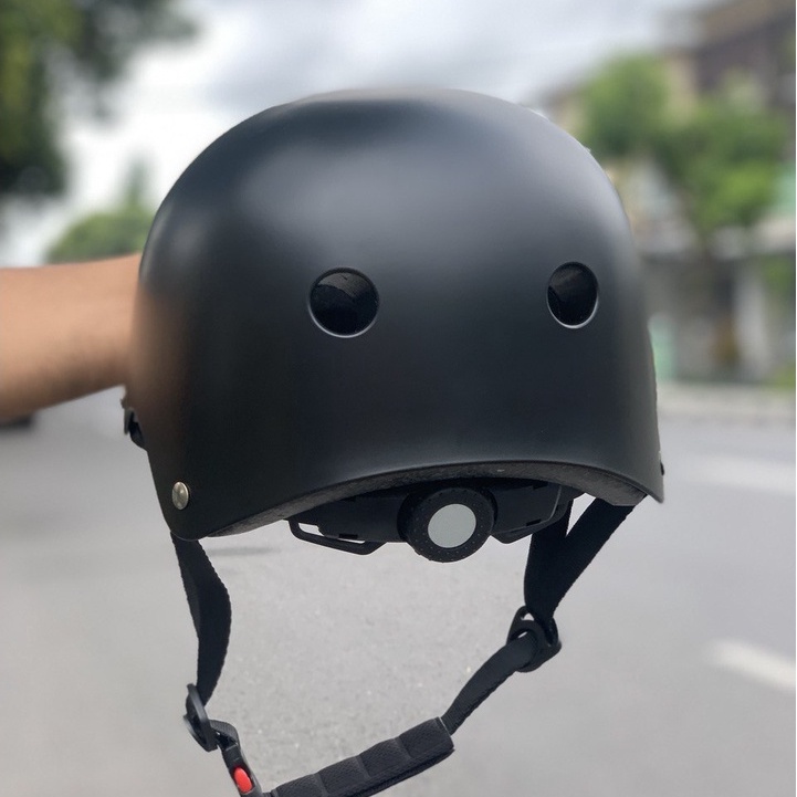 Helm Sepatu Roda Inline Skate M-cro (Micro) Round Black